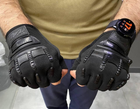 Перчатки тактичні Безпальцеві Yakeda, колір чорний, розмір XL - зображення 2