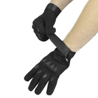 Перчатки тактические OKLAI 705 Black L мужские полнопалые с защитой - изображение 9