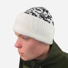 Зимова шапка-балакла з сіткою білий Камуфляж - изображение 3