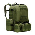 Рюкзак тактичний +3 підсумка AOKALI Outdoor B08 Green армійська спецсумка - зображення 1