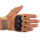 Тактичні рукавички з відкритими пальцями SP-Sport BC-8788 Колір: Хакі розмір: L - зображення 3