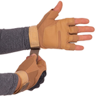 Тактичні рукавички з відкритими пальцями SP-Sport BC-8788 Колір: Хакі розмір: L - зображення 4