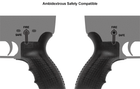 Ергономічна пістолетна рукоятка UTG для AR-15 — Чорна — RBUPG01B - зображення 4