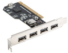 Карта розширення Lanberg PCI USB 2.0 (PCI-US2-005)