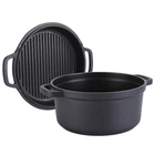 Каструля з кришкою-сковородою гриль на 3,3 л MAESTRO MR-4124 1511316