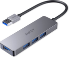 Hub USB Aukey USB-A - 4xUSB 3.0 5Gbps (CB-H36) - obraz 1