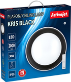 Стельовий світильник Activejet LED KRIS BLACK - зображення 5