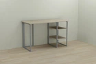 Комп'ютерний стіл Ferrum-decor Кевін 75x100x60 сірий ДСП Дуб Сонома 16мм