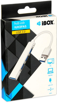 USB-хаб iBox USB 1x USB 3.0 + 3x USB 2.0 Silver (IUH3FAS) - зображення 5