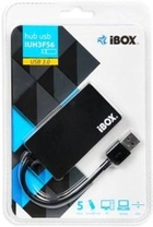 Hub USB iBox Slim 4 x USB 3.0 5000 Mbit/s Czarny (IUH3F56) - obraz 3
