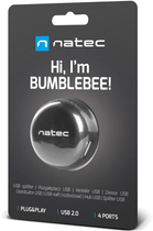 USB-хаб Natec Bumblebee 4 x USB 2.0 Black (NHU-1330) - зображення 5