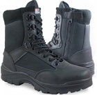 Ботинки тактические демисезонные черные Mil-Tec Side zip boots на молнии 12822102 размер 39 - изображение 1