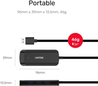 USB-хаб Unitek uHUB Q4 4 Ports Powered USB 3.0 Hub with 150 cm Long Cable (H1111E) - зображення 3