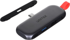 USB-хаб Unitek uHUB Q4 Lite 4-in-1 USB-C Hub for iPad Pro and Air with HDMI and 100W Power Delivery (D1070A) - зображення 2