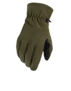 Зимові рукавички для надійного захисту від холоду та зручності під час тривалих місій комфорт Mil-tec Softshell з гачками Оливковий розмір М - зображення 1