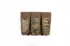 Подсумок военный тройной AVS для магазинов AK/AR на MOLLE Emerson Мультикамуфляж - изображение 2