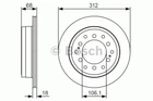 ДИСК тормозной задний BOSCH 0 986 479 S36 Bosch (0986479S36)