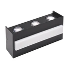 Світильник настінний фасадний світлодіодний HOROZ ELECTRIC "TWIST-12" 12W LED 4200K (нейтральне світло) чорний
