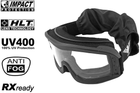 Набор баллистическая защитная маска KHS Tactical optics 25902A Черная + Светофильтр Max Fuchs для маски для арт. 25902A/B/F Дымчатый (25902A_25912A) - изображение 6