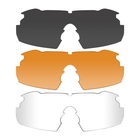 Тактические защитные очки WX VAPOR, Wiley X, койот, полуободочные, желтые, прозрачные и черные линзы - изображение 2