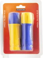 Комплект ліхтарів ручних Quantum QM-FL1045 Smile 3W COB живлення 3xAAA Yellow-blue, 2 шт./уп (0751784843290)