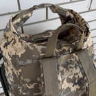 Сумка дорожная тактическая, туристический рюкзак 45 л Пиксель MELGO влагозащитный вещевой мешок - изображение 4
