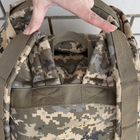 Сумка дорожная тактическая, туристический рюкзак 45 л Пиксель MELGO влагозащитный вещевой мешок - изображение 5