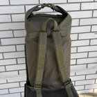 Сумка дорожня тактична, туристичний рюкзак 65 л Олива MELGO вологозахисний речовий мішок - зображення 3