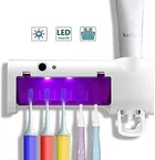 Стерилизатор для зубных щеток на 4 секции с дозатором Multi-function Toothbrush Sterilizer