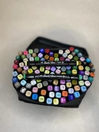 Набір Скетч маркери 120шт SketchMarker Touch двосторонні для паперу набір 120 шт