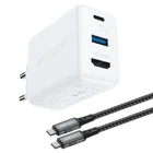 Мережевий зарядний пристрій зі швидкою зарядкою ACEFAST A17 65W (HDMI/Type-C/USB) GaN Multi-function HUB Charger Set White