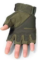 Перчатки тактические короткопалые с защитой костяшек Зевс UAD Олива XL - изображение 4