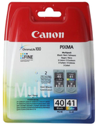 Набір картриджів Canon PG-40 / CL-41 MultiPack Cyan/Magenta/Yellow/Black (0615B043) - зображення 1