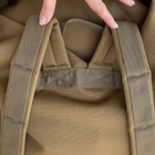 Сумка дорожная тактическая, туристический рюкзак 45 л Койот MELGO влагозащитный вещевой мешок - изображение 6