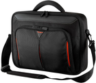 Torba na laptopa Targus Classic Clamshell 15,6" czarno-czerwona (CN415) - obraz 3