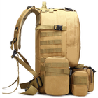 Тактичний військовий армійський рюкзак HardTime military 30 літрів койот з підсумками - зображення 2