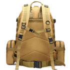 Тактичний військовий армійський рюкзак HardTime military 30 літрів койот з підсумками - зображення 4