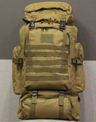 Армейский тактический военный рейдовый рюкзак HardTime 70л койот - изображение 8