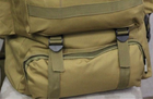 Армійський тактичний рейдовий військовий рюкзак HardTime 70л койот - зображення 10