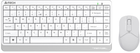 Комплект беспроводной A4Tech Fstyler FG1112 White (4711421959261)
