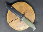 Нескладной тактический нож Tactic туристический охотничий армейский нож с чехлом (2438B) - изображение 2