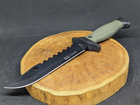 Нескладной тактический нож Tactic туристический охотничий армейский нож с чехлом (2438B) - изображение 7