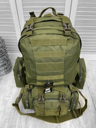 Рюкзак тактический с подсумками на 55 литров, (64х34х21см), Тактический модульный рюкзак с подсумками - изображение 4