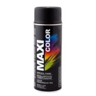 Эмаль аэрозольная универсальная декоративная Maxi Color Ral 9005М черная матовая 400 мл (MX9005M)