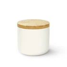 Емкость для хранения МВМ MY HOME 260 мл Белая с деревом (KP-13 S WHITE/WOOD)
