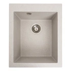 Мойка для кухни PLATINUM гранит 4150 SOKIL 410x500мм прямоугольная врезная без сифона бежевая PLS-A38341