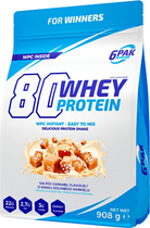Białko 6PAK 80 Whey Protein 908 g Salted Caramel (5902811811279) - obraz 1