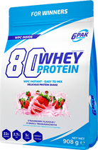 Протеїн 6PAK 80 Whey Protein 908 г Полуниця (5902811811286)