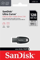Накопичувач SanDisk 64GB USB 3.2 Ultra Curve Black (SDCZ550-064G-G46)