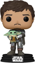 Фігурка Funko Pop! Bobble Star Wars Holding Mandalorian with Grogu # 461 Мандалорець з Грогу (54525)